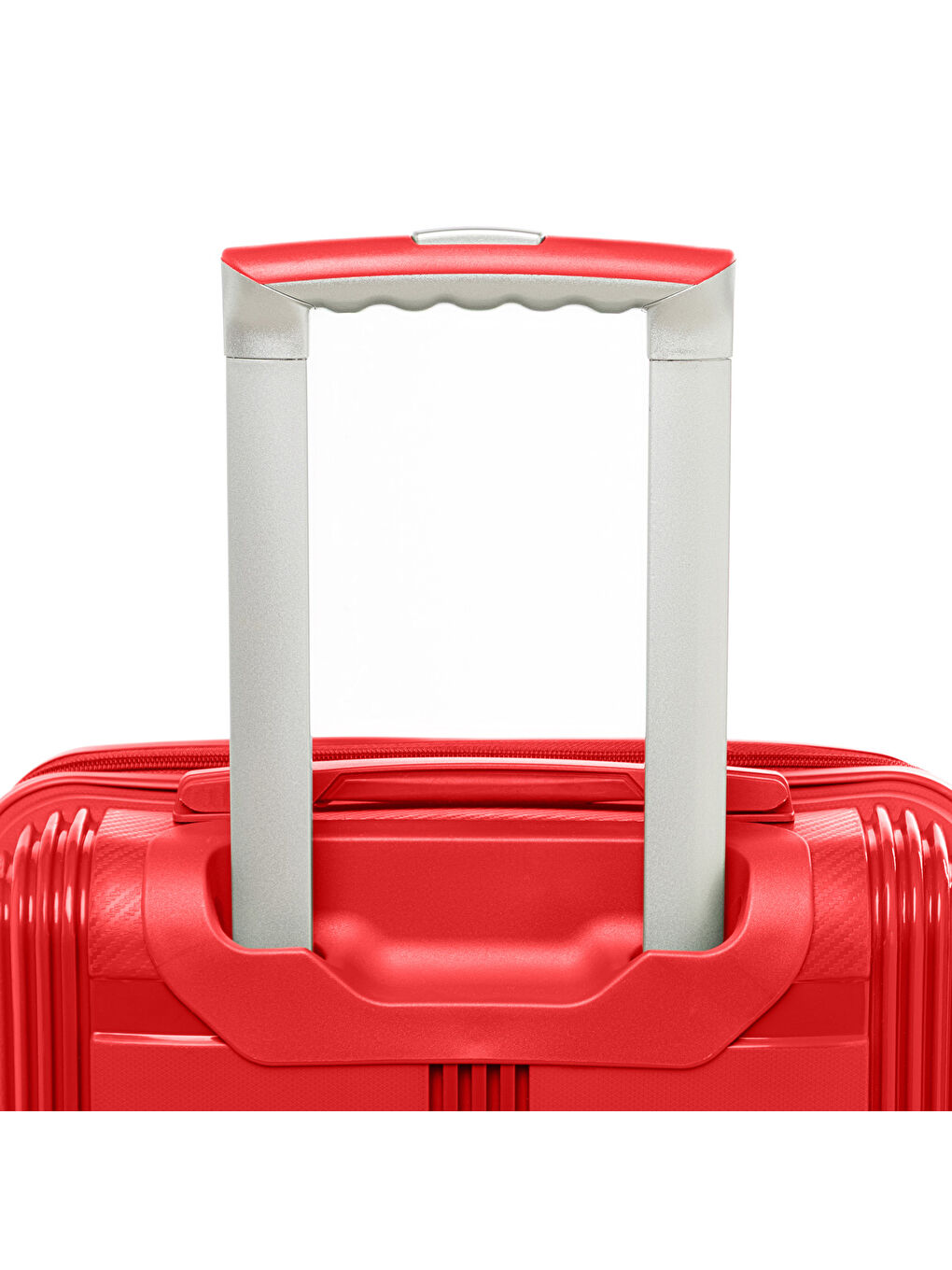Unisex JMY8101.19 PP Silikon Valiz Küçük Boy 57x35x25cm Kırmızı-4