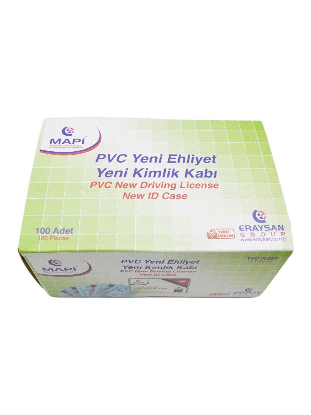 54x86 Pvc Yeni Ehliyet Kimlik Kabı 100 lü 9101295