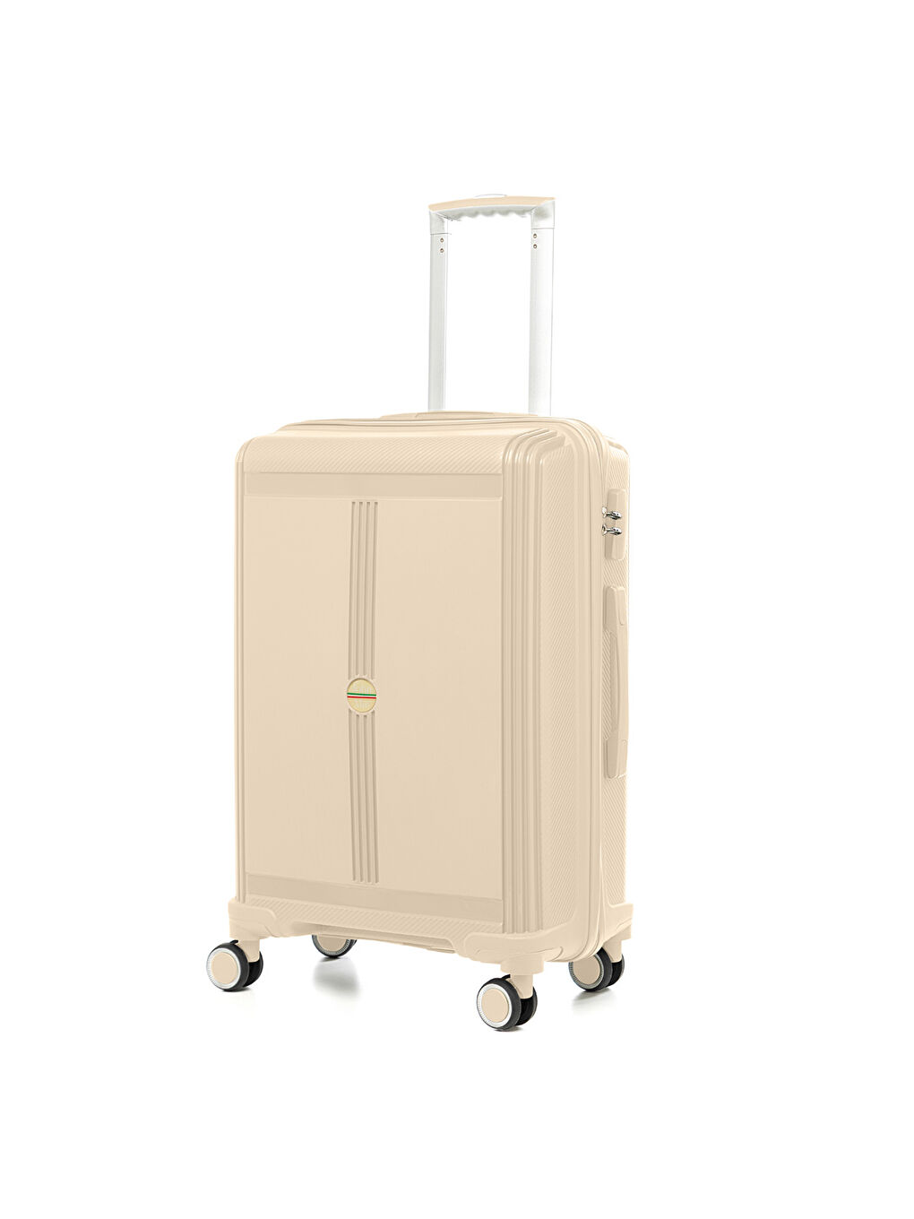 Bej Unisex JMY8101.12 PP Silikon Valiz Orta Boy 67x41x29cm Krem-1