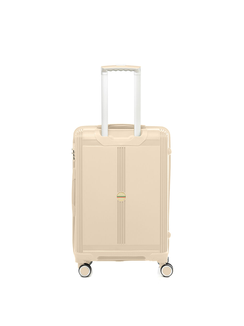 Bej Unisex JMY8101.12 PP Silikon Valiz Orta Boy 67x41x29cm Krem-2