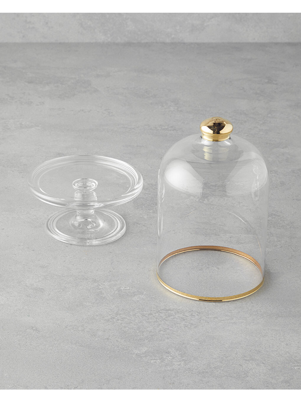 Sarı Nuance Cam Sunumluk 30x23 cm Gold-1