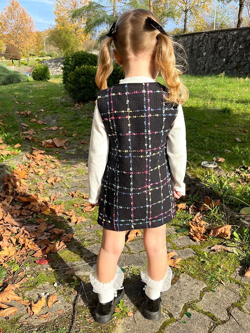 Pembe Kız Çocuk Bayramlık Jile Elbise Takımı 12478-3