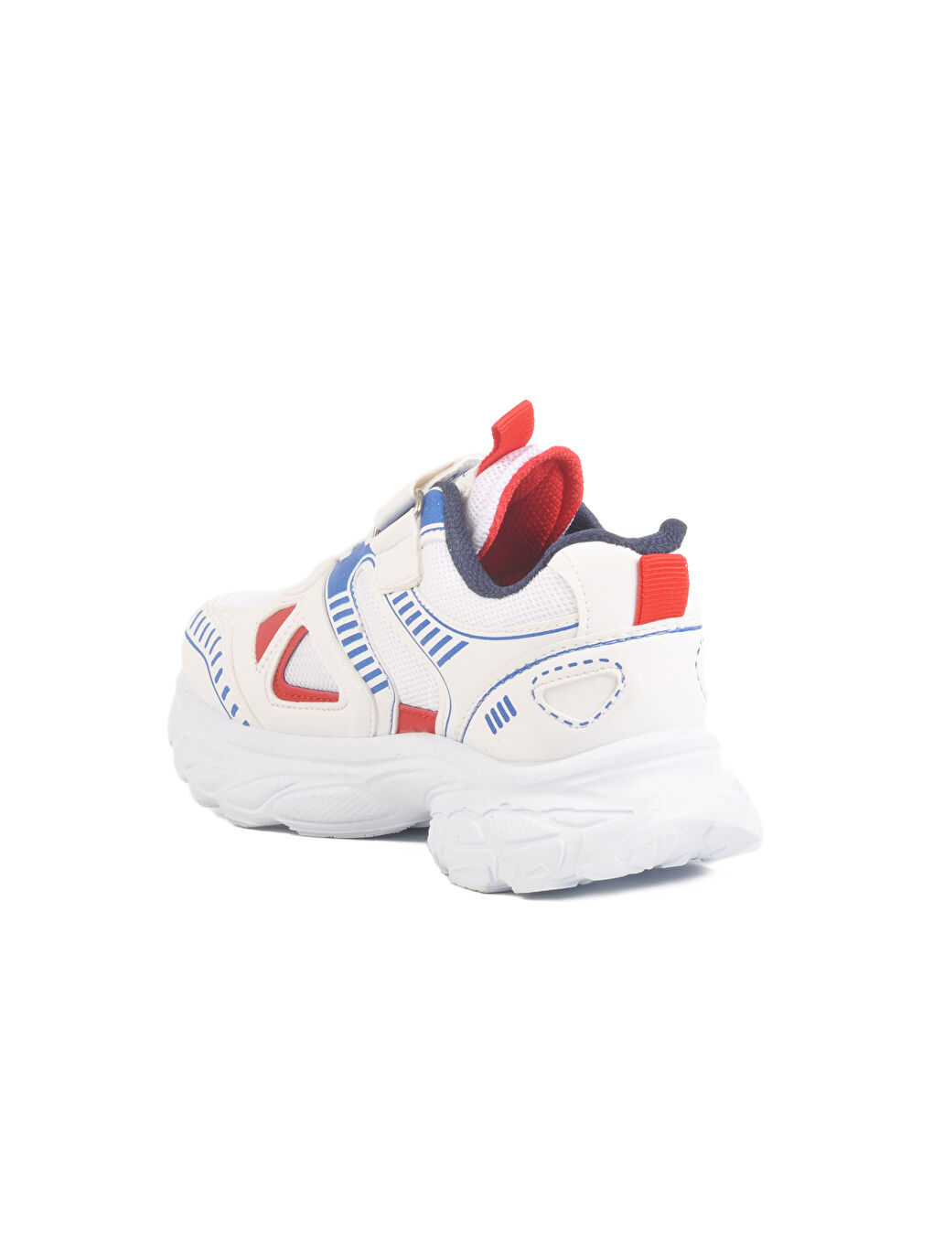 Beyaz Cırtlı Fileli Unisex Çocuk Spor Ayakkabı 1500 F-3