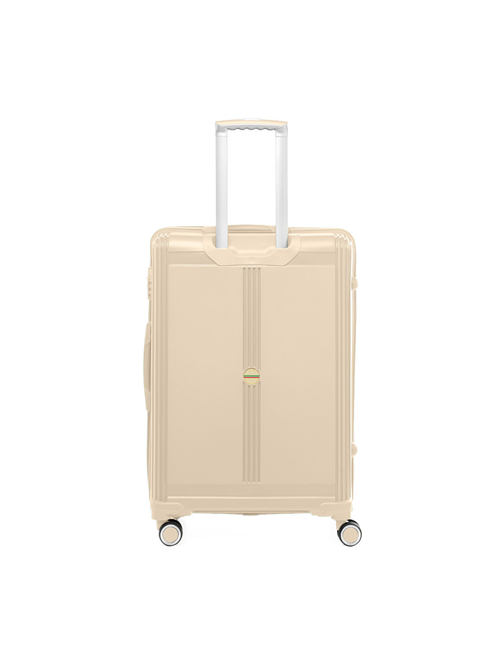 Bej Unisex JMY8101.12 PP Silikon Valiz Büyük Boy 78 x48x32cm Krem-2