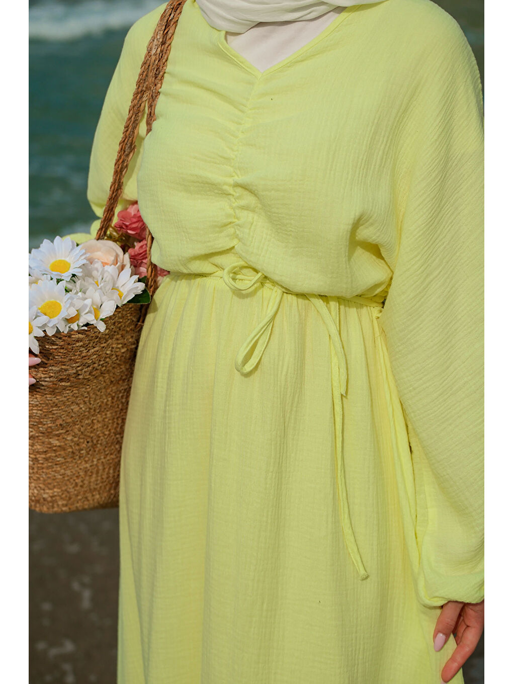 Kadın Olivia Elbise Sarı-3