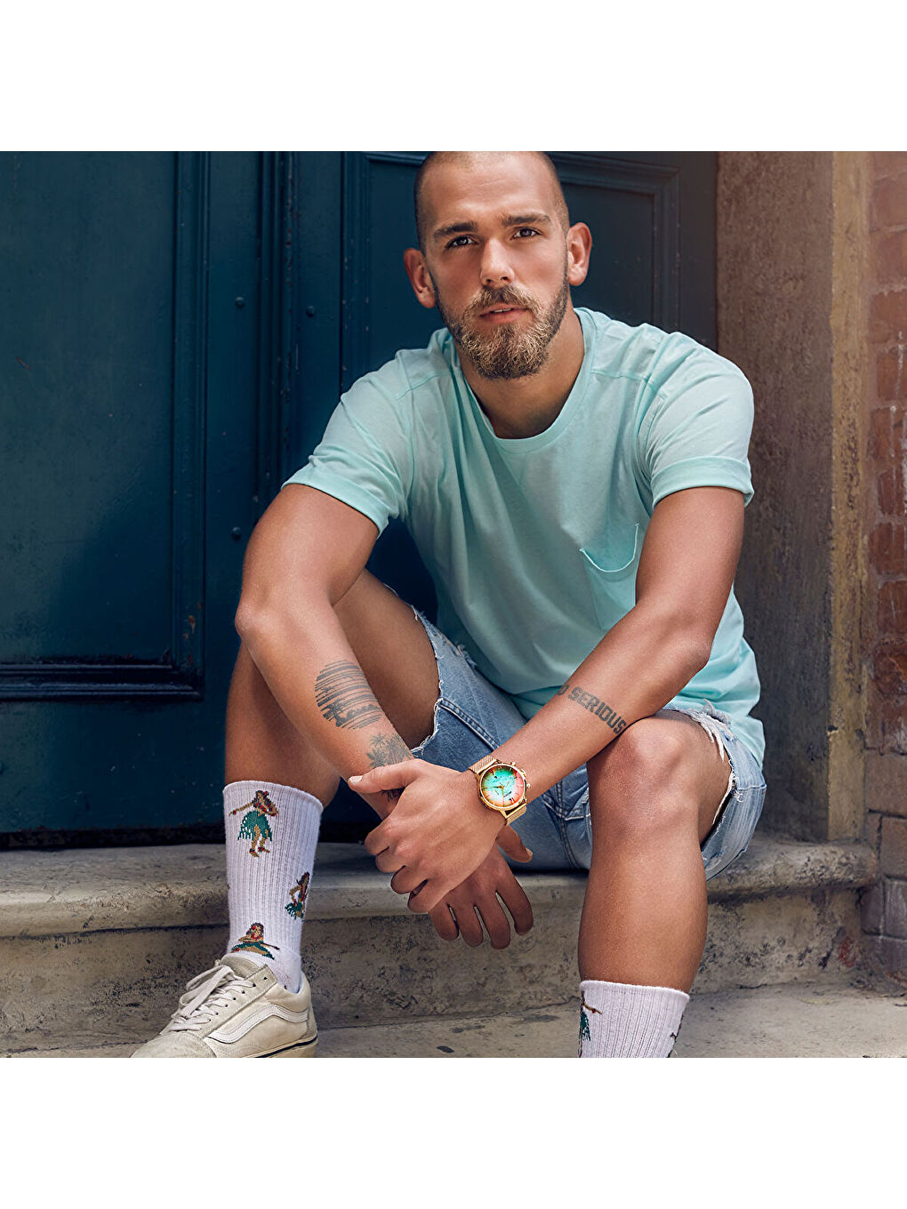 Sarı WWRC402 45 mm Erkek Kol Saati-2