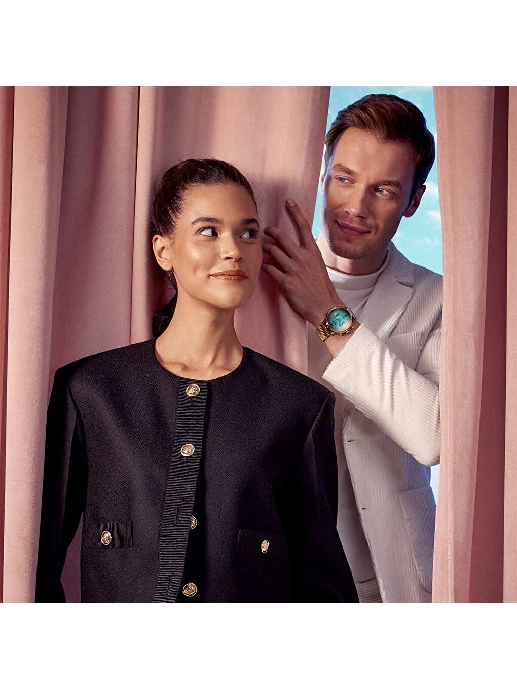 Sarı WWRC402 45 mm Erkek Kol Saati-3