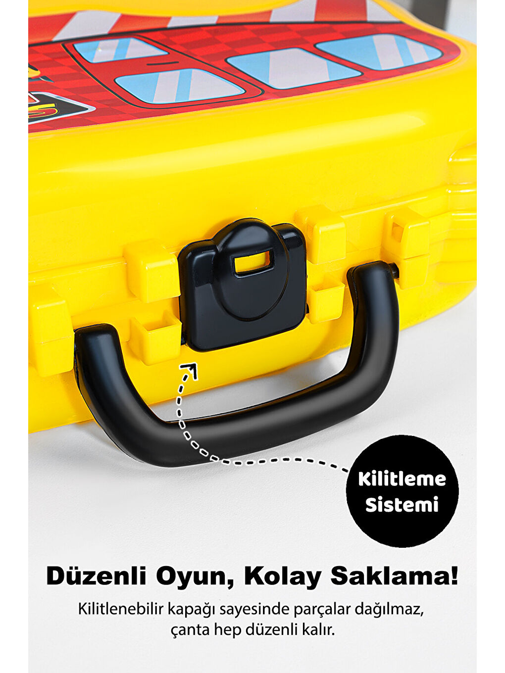 20 Parça Tekerlekli Oyuncak Tamir Seti - Çantalı Eğitici Meslek Oyunu Çocuk Tamir Çantası-4