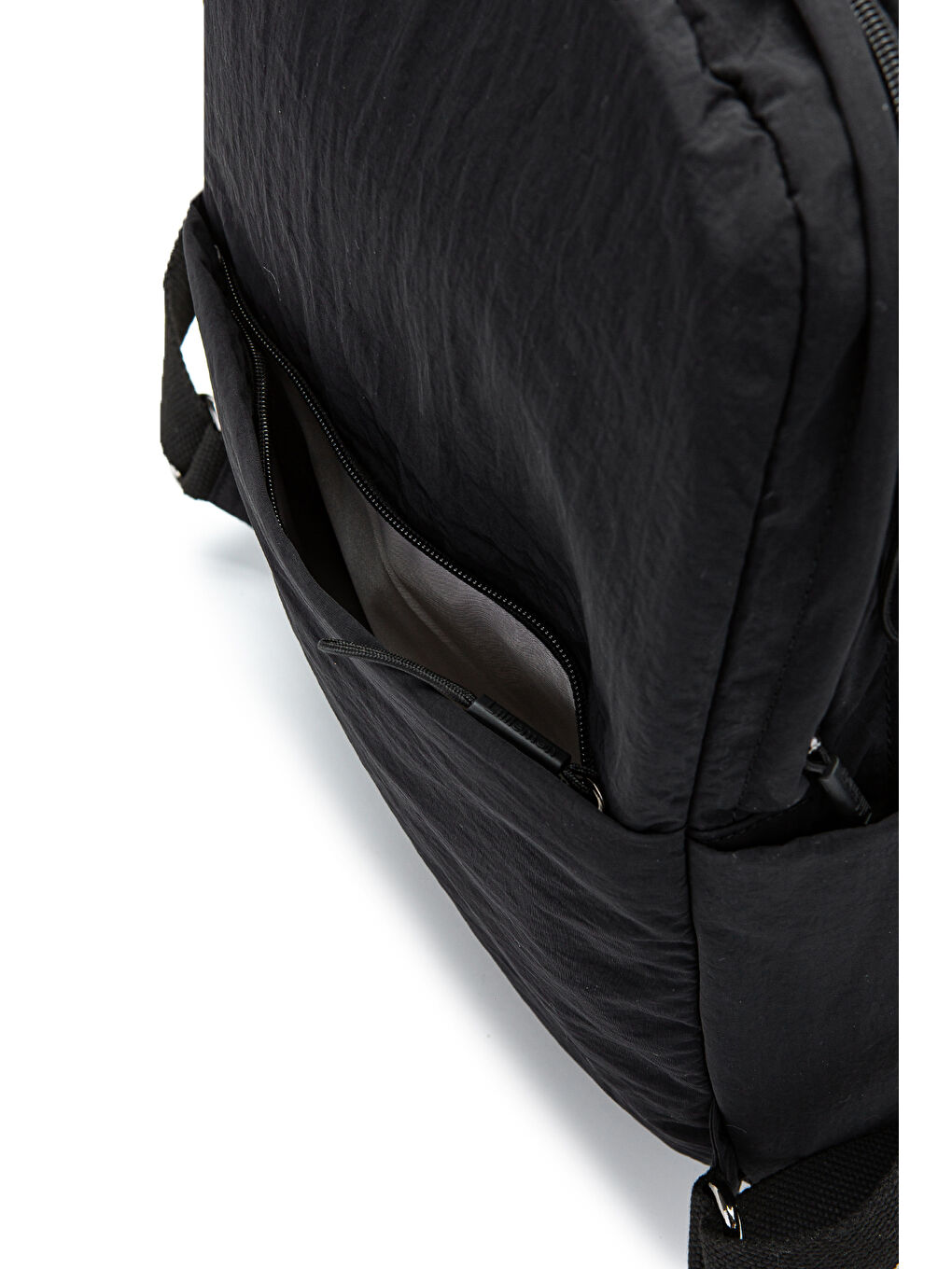 Klinkır Kumaş Suya Dayanıklı Roksy Unisex Sırt Çantası Siyah-4