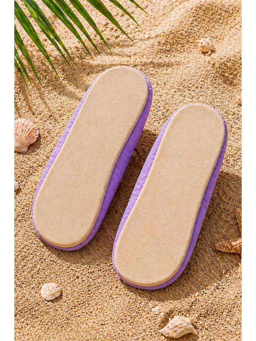 Mor Düz Renk Kaymaz Taban Bebek - Çocuk Deniz Ayakkabısı-5