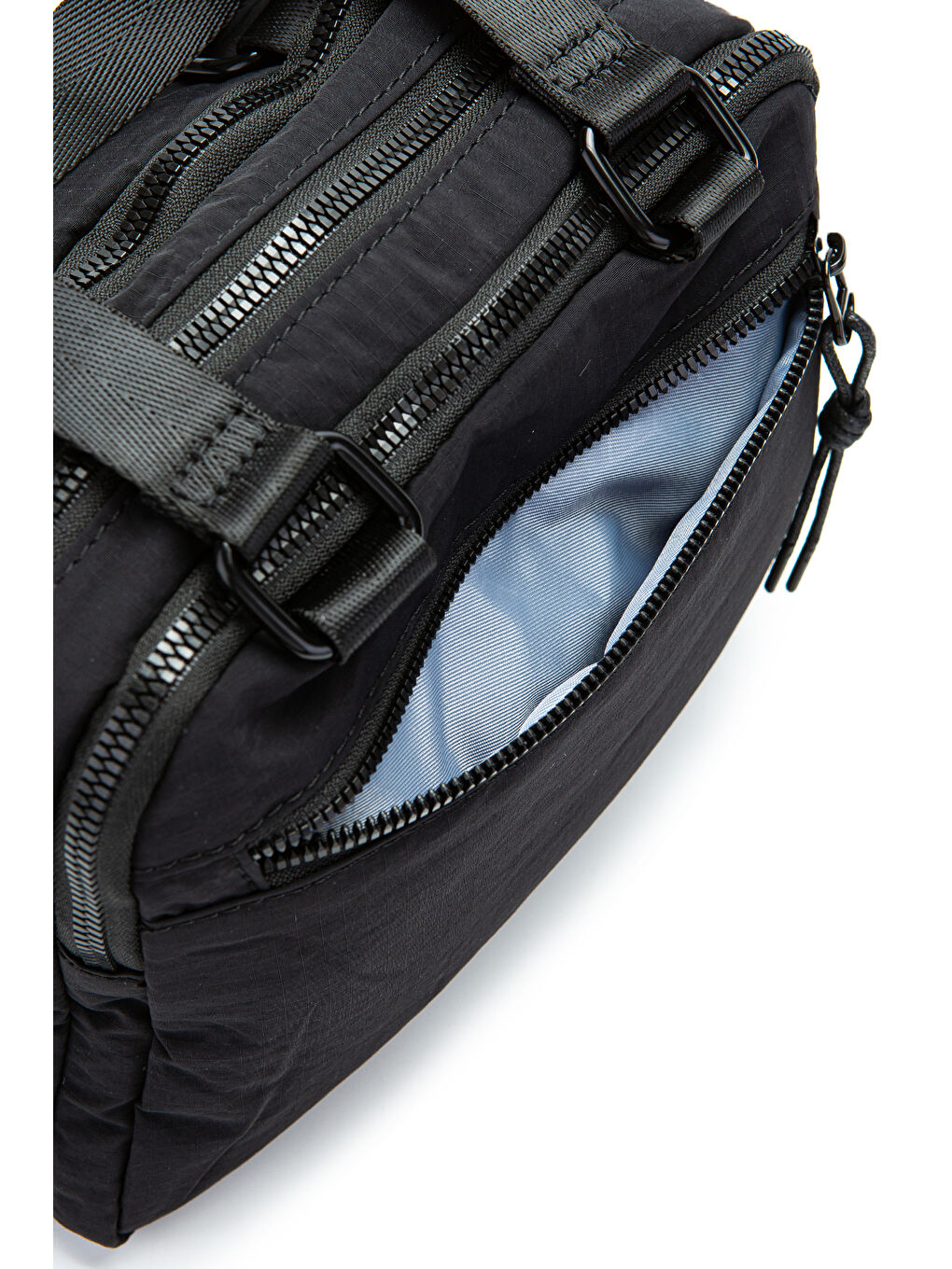 Klinkır Kumaş Kadın Çapraz Çanta Gale Siyah-5