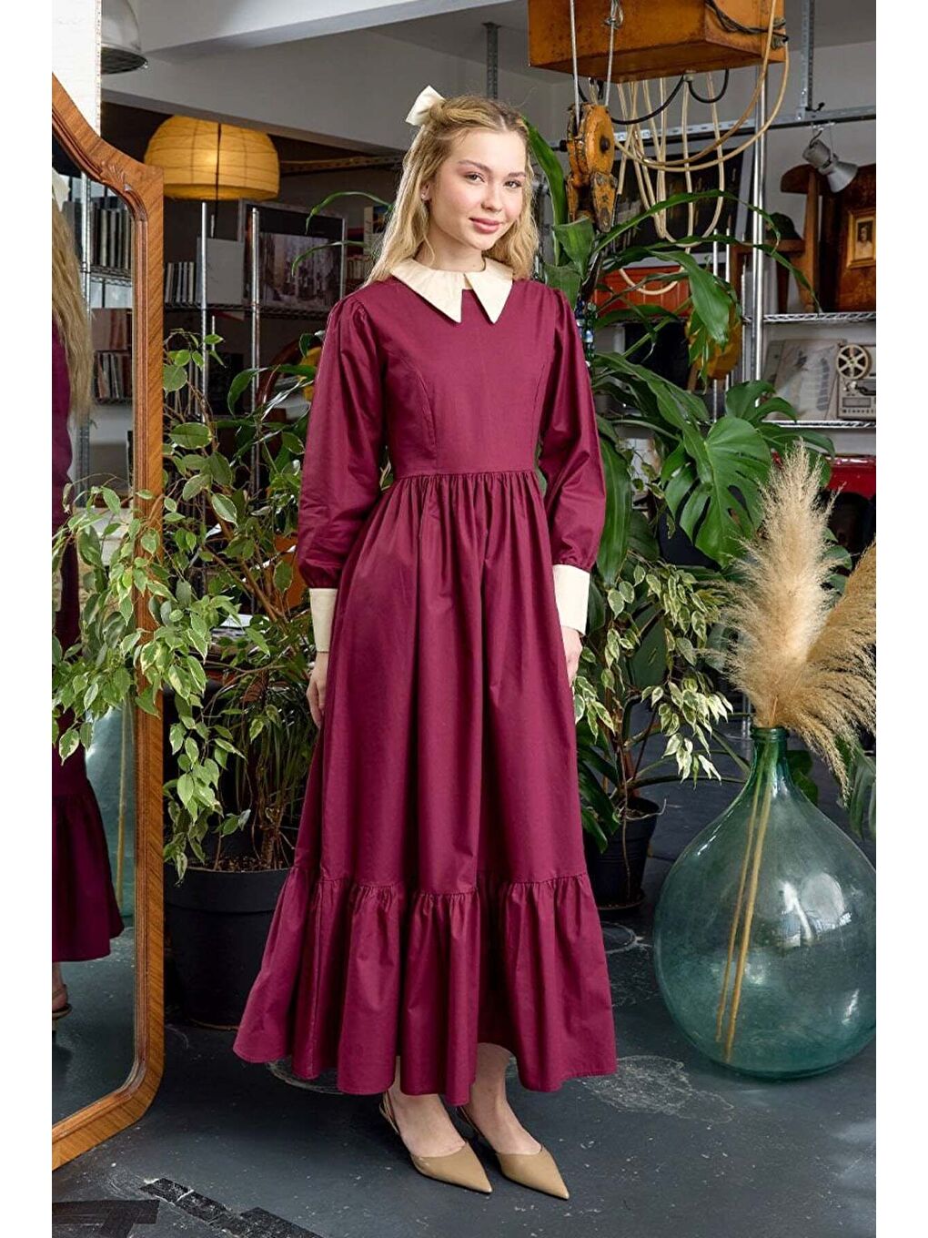 Mürdüm Çalıkuşu Elbise-3