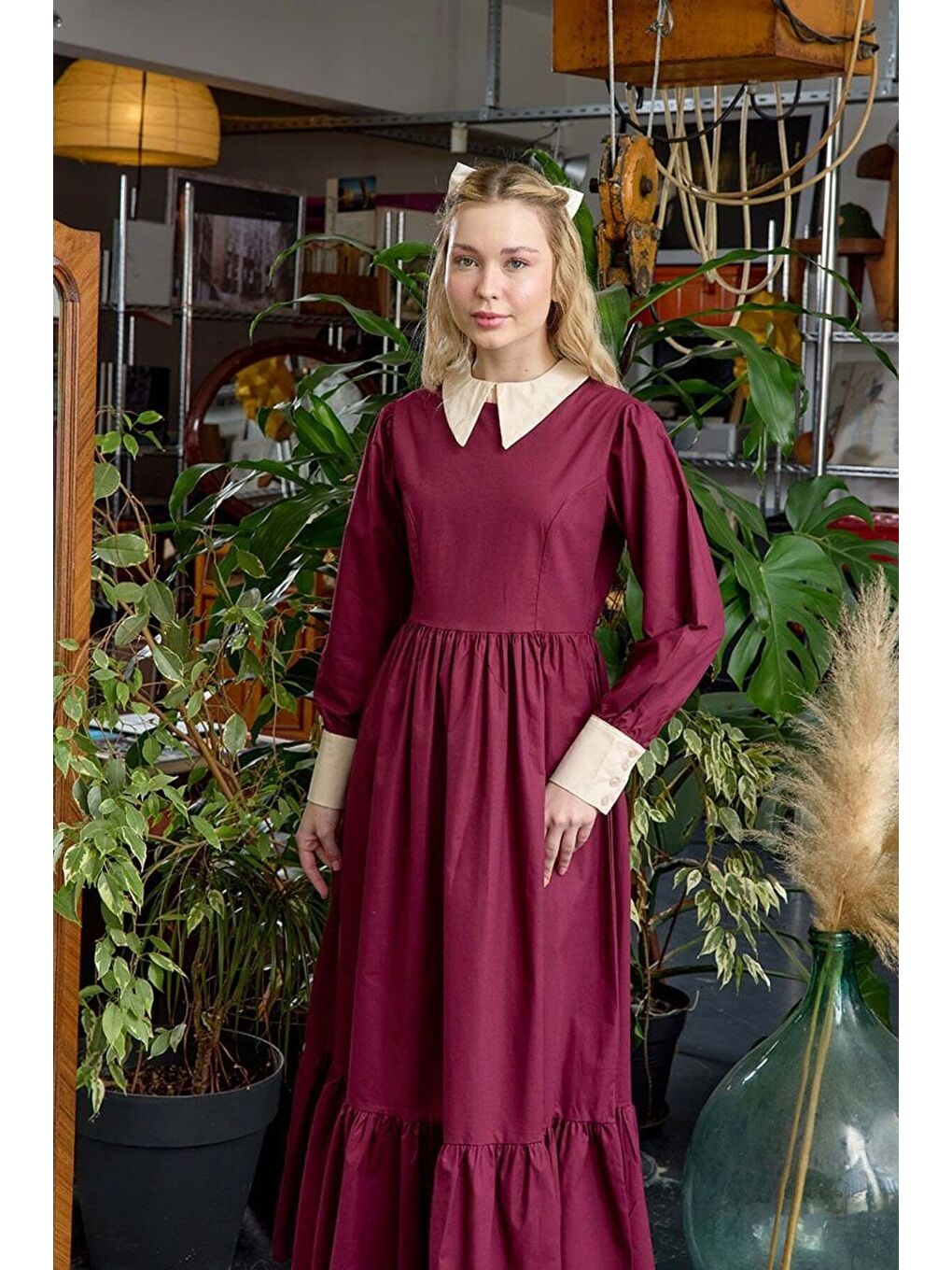 Mürdüm Çalıkuşu Elbise-4