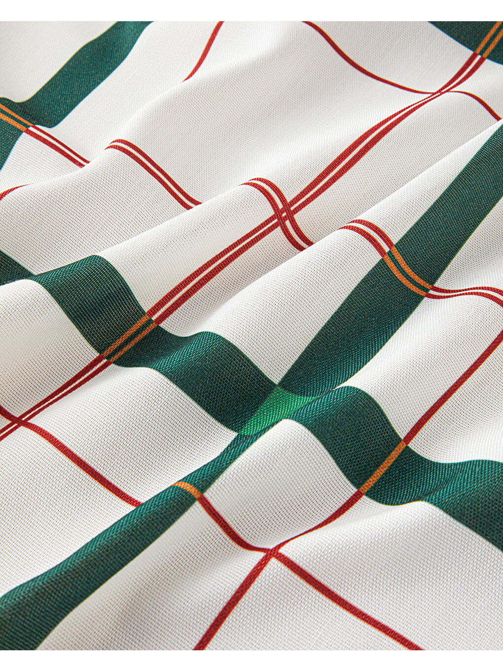 Paisley Polyester Masa Örtüsü 145x200 cm Beyaz - Yeşil-2