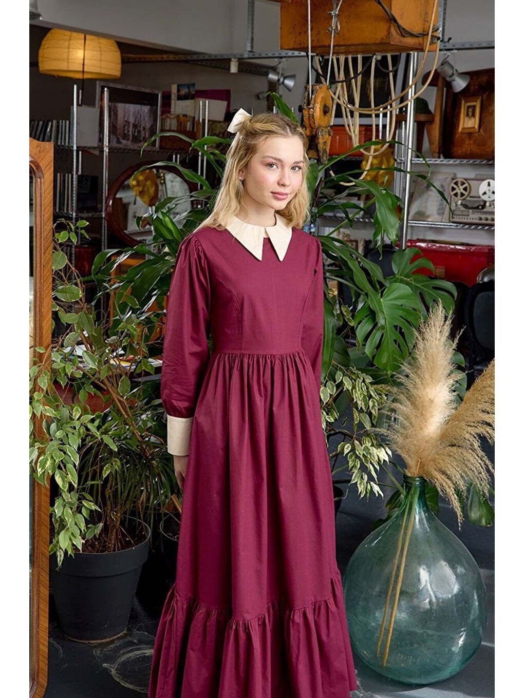 Mürdüm Çalıkuşu Elbise-5