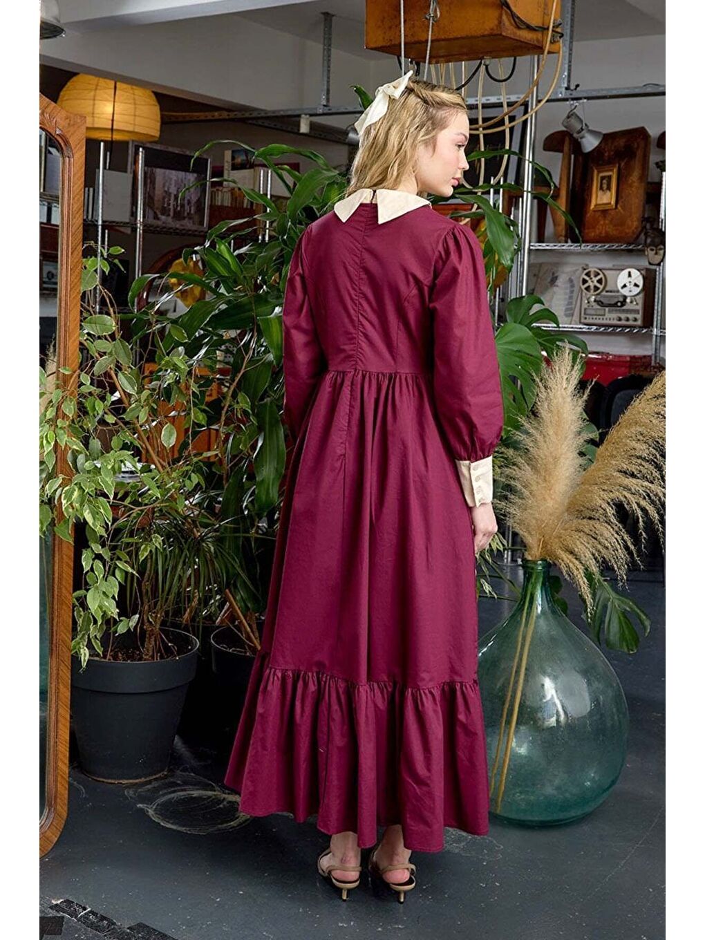 Mürdüm Çalıkuşu Elbise-7