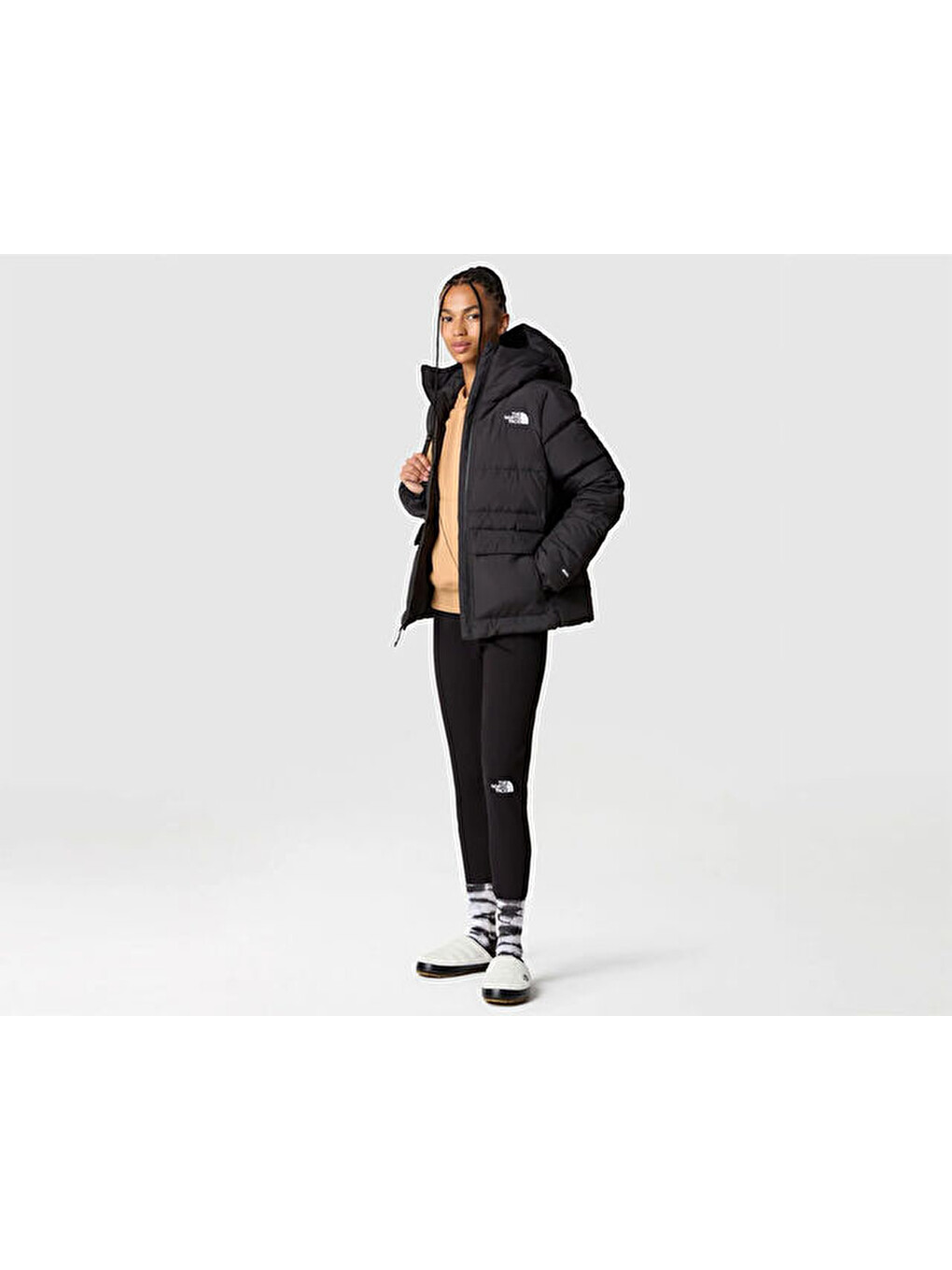 W Gotham Jacket Kadın Outdoor Montu Nf0a84ıwjk31 Siyah-9