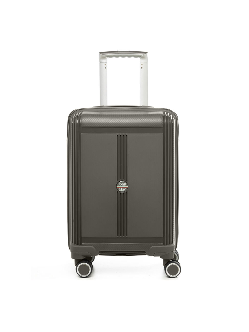 Unisex JMY8101.07 PP Silikon Valiz Küçük Boy 57x35x25cm Gri