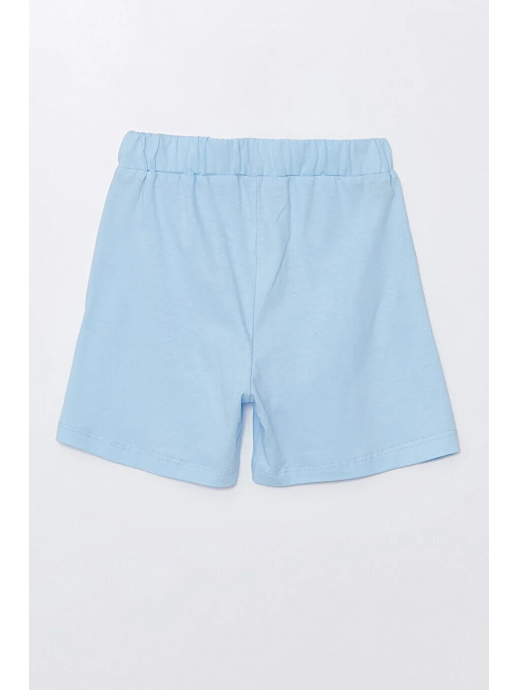 Mavi Run Baskılı Penye Şort- T-shirt Erkek Takım-3