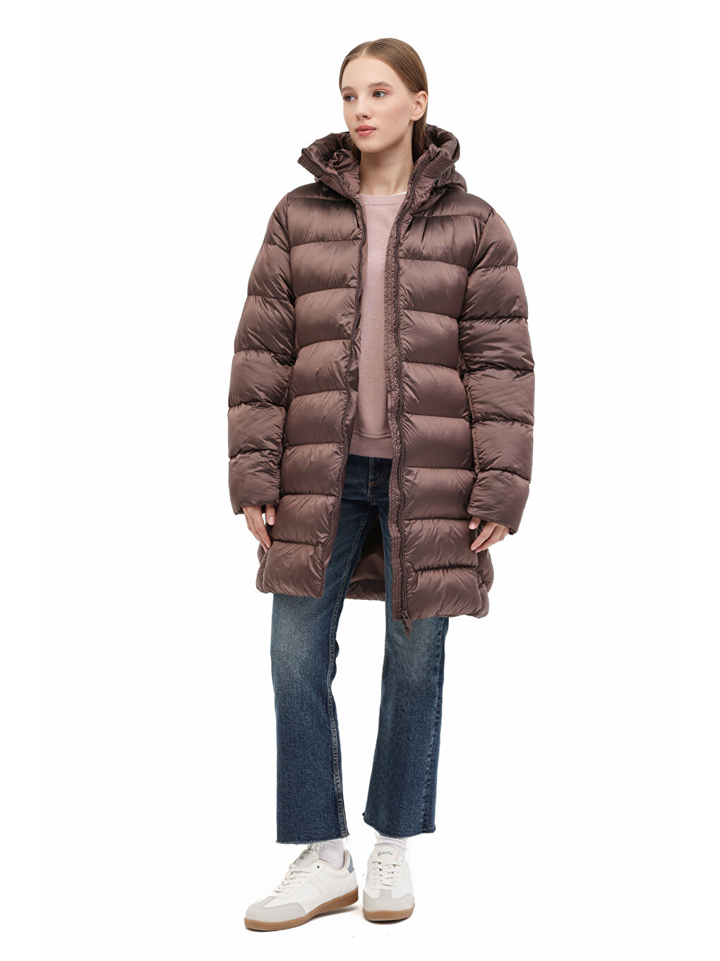 Mor WL 4WJ22906 PASTEL MOR Kadın Uzun Kaban-2