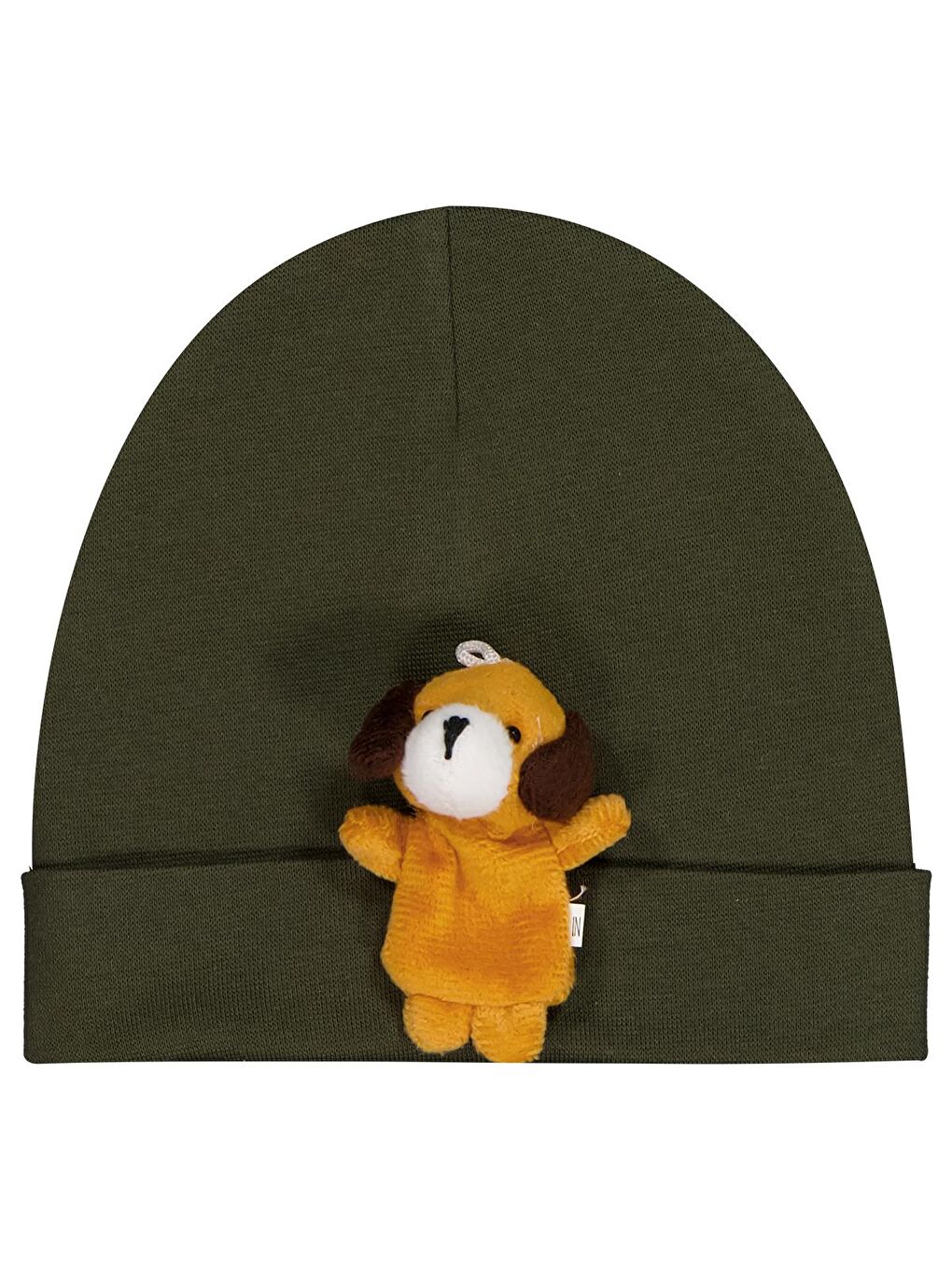 Haki Baby Küçük Oyuncaklı Bebe Şapka Bere ve Setler - Yeşil Standart