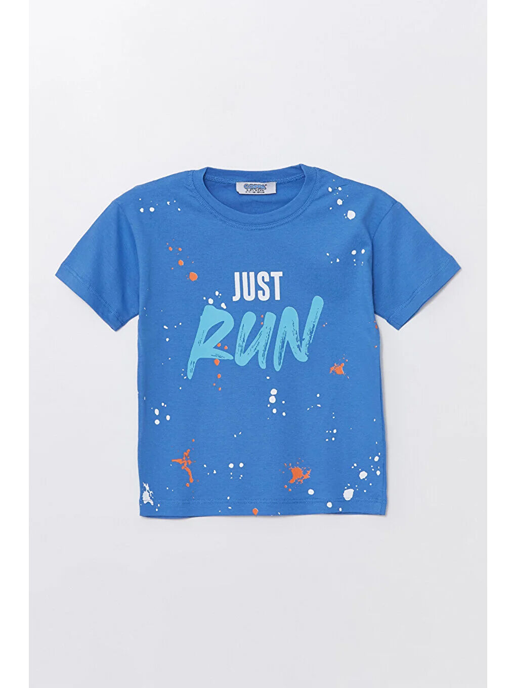 İndigo Run Baskılı Penye Şort- T-shirt Erkek Takım-1