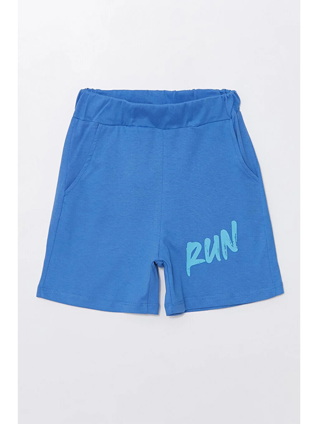 İndigo Run Baskılı Penye Şort- T-shirt Erkek Takım-2