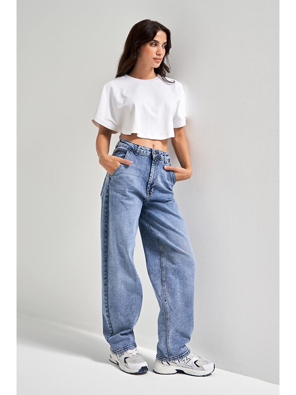 Mavi Kadın Snow Jean Rengi 4s6-27 Skater Fit Esnek Kumaş Denim Jean-3