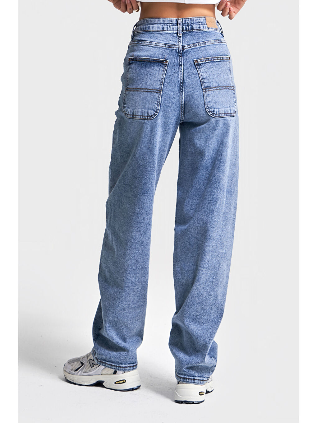 Mavi Kadın Snow Jean Rengi 4s6-27 Skater Fit Esnek Kumaş Denim Jean-4