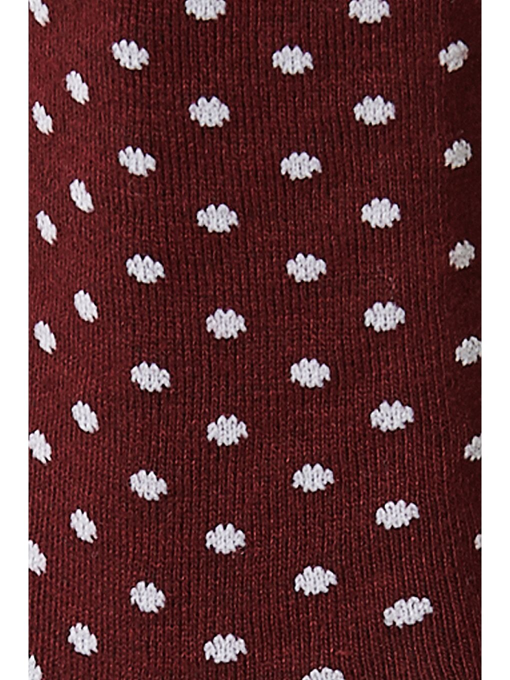 Erkek Bordo Bordo Desenli Uzun Soket Çorap-1