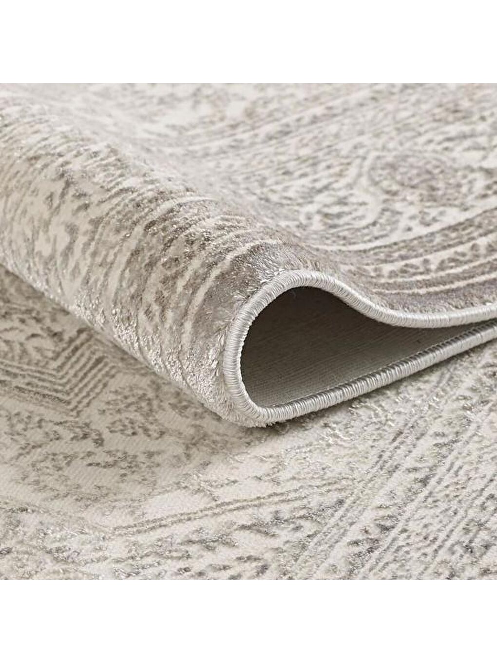 London Selenit Kaymaz Taban Tozumaz Antialerjik Halı - Gri - 160x230 cm-2