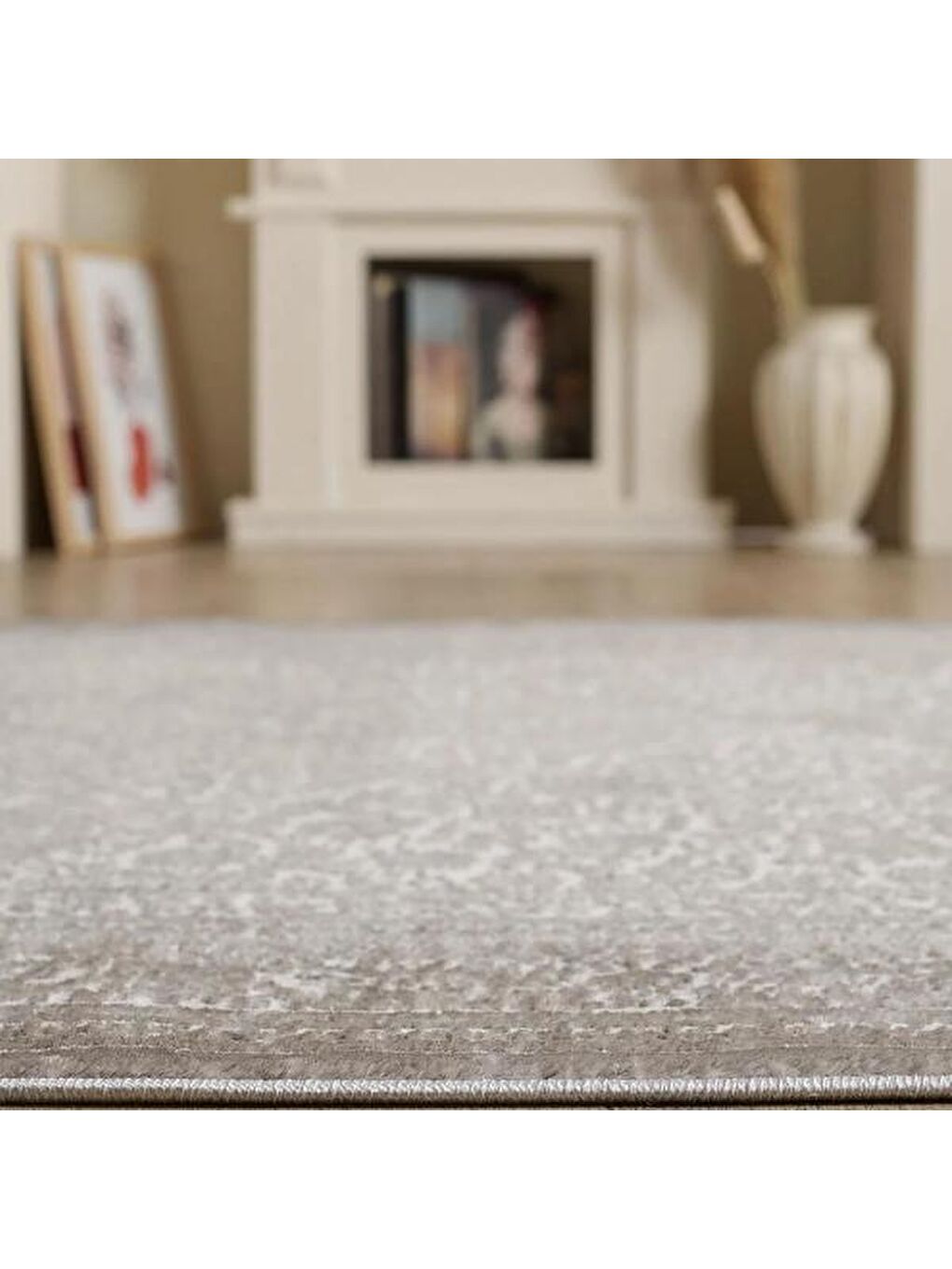 London Selenit Kaymaz Taban Tozumaz Antialerjik Halı - Gri - 160x230 cm-3
