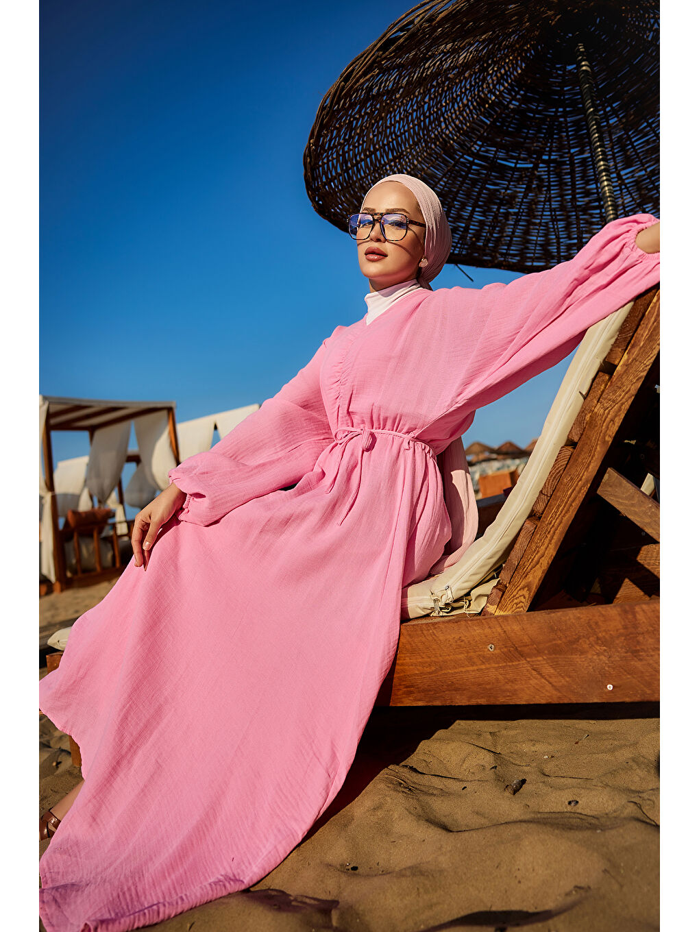 Kadın Olivia Elbise Fuşya-1