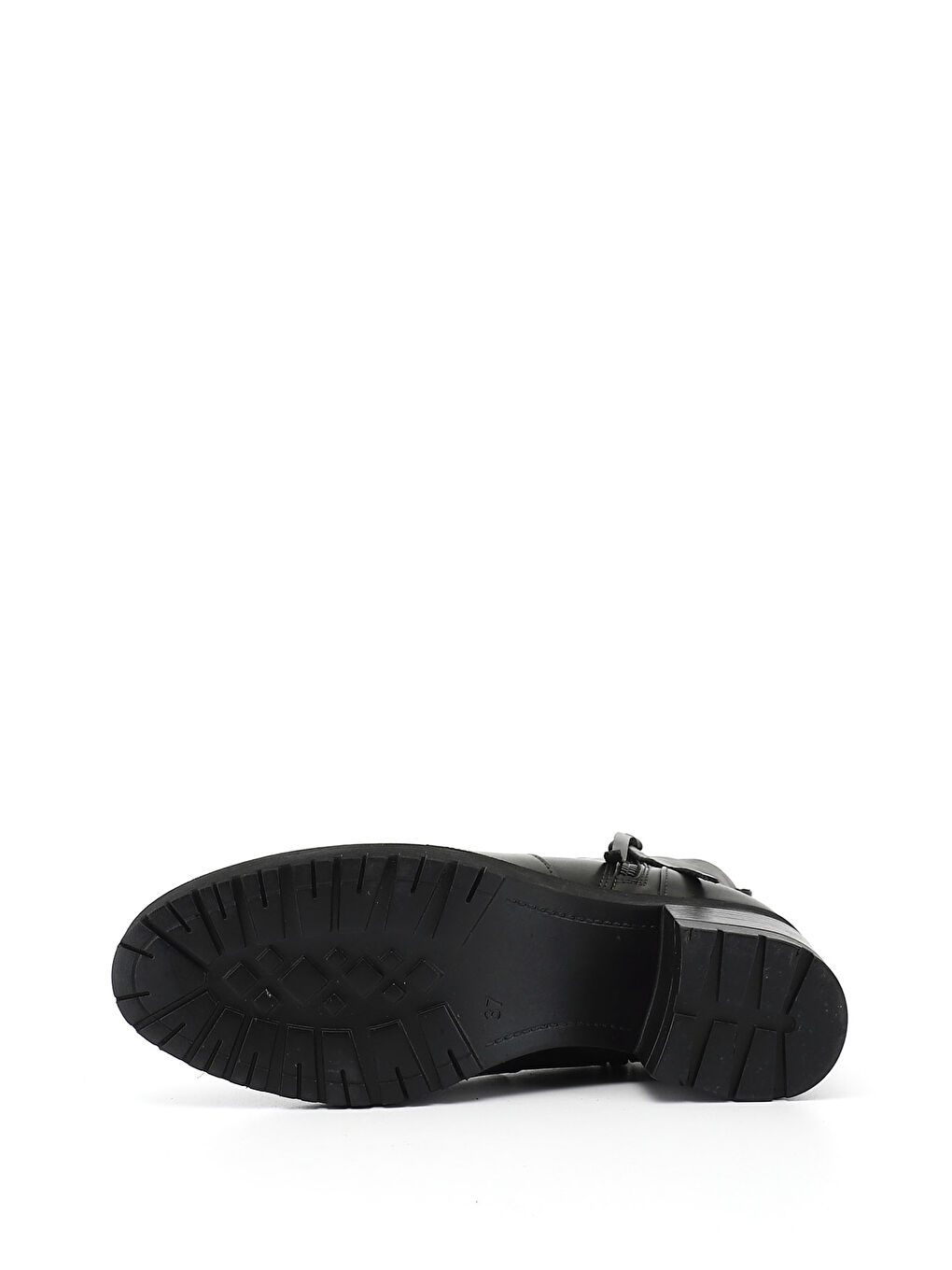 Kadın HAKİ-YEŞİL Çift Fermuarlı Kalın Topuklu Hakiki Deri Bot-4