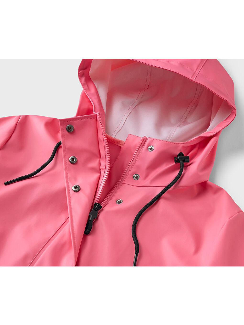 Kadın Yağmurluk, PU, Pembe-5