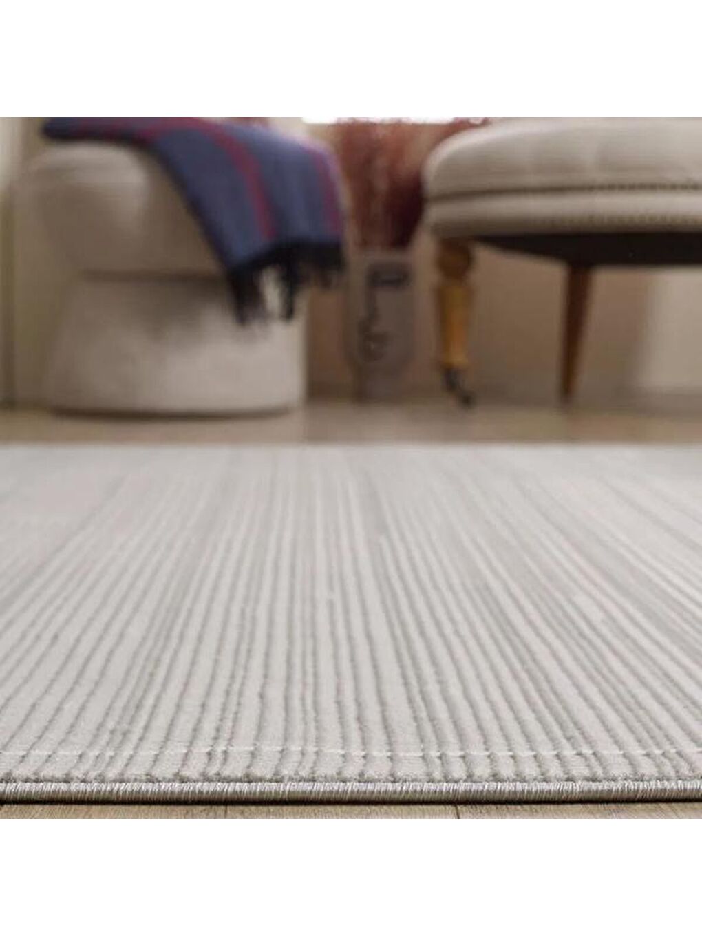 London Anemoss Kaymaz Taban Tozumaz Antialerjik Halı - Gri - 160x230 cm-3