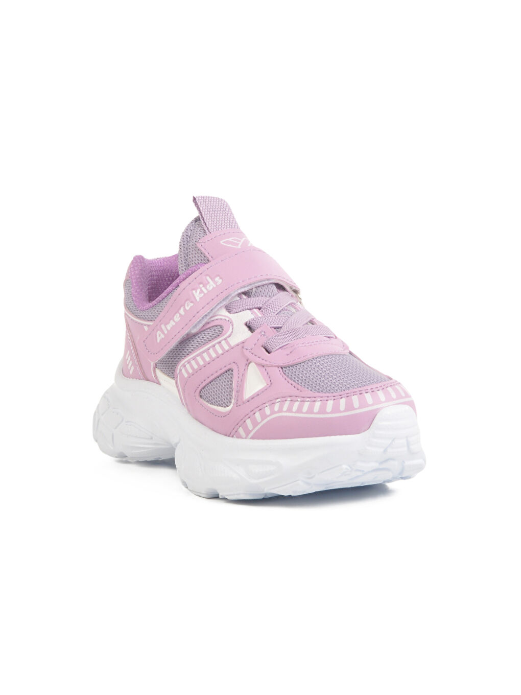 Lila Cırtlı Fileli Kız Çocuk Spor Ayakkabı 1500 P-2