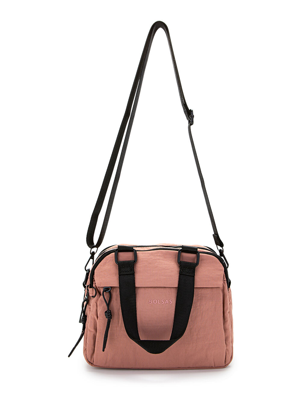 Klinkır Kumaş Kadın Çapraz Çanta Gale Pembe-2