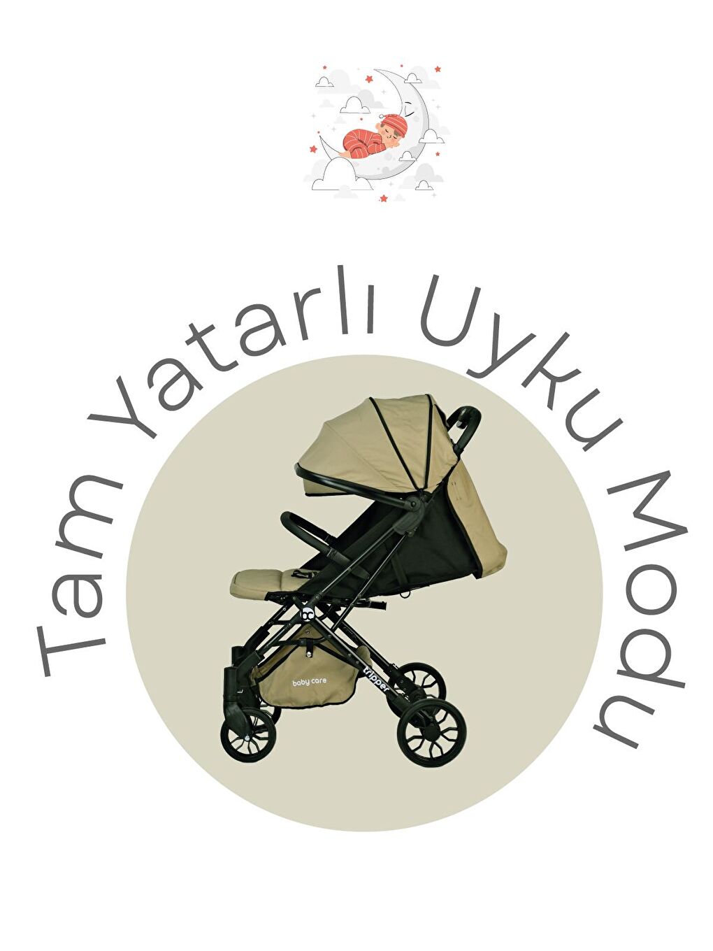 Tripper Kabin Boy Bebek Arabası - Yeşil-3