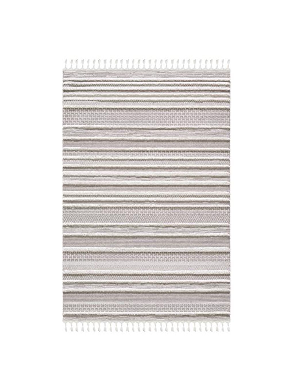 Ekru Bilbao Shale Modern İskandinav Desenli Halı - Krem - 120x180 cm