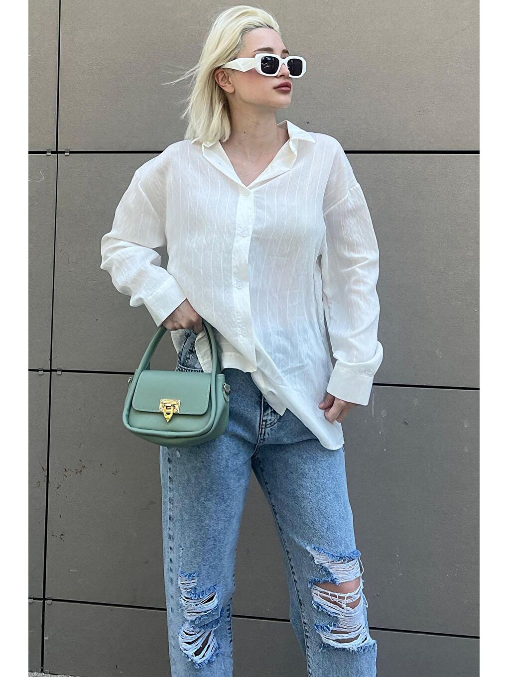 Açık Mavi Straight Fit Jean Mg2031-4