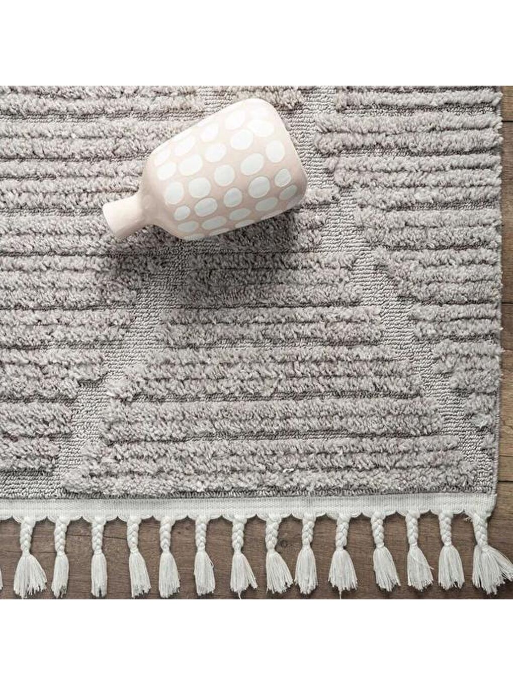 Bilbao Essence Modern İskandinav Desenli Halı - Gri - 120x180 cm-4