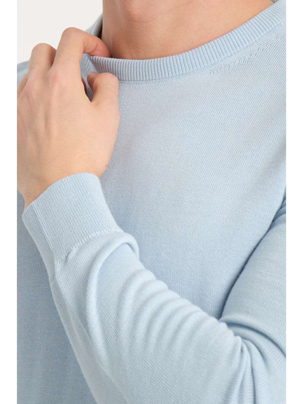 Mavi Bisiklet Yaka Erkek Kazak 1001-2