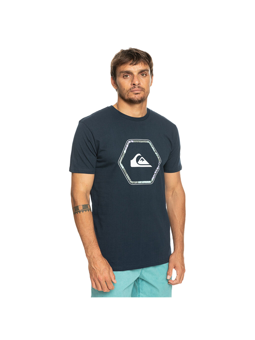 Lacivert Inshapes Erkek Mavi Tişört-1