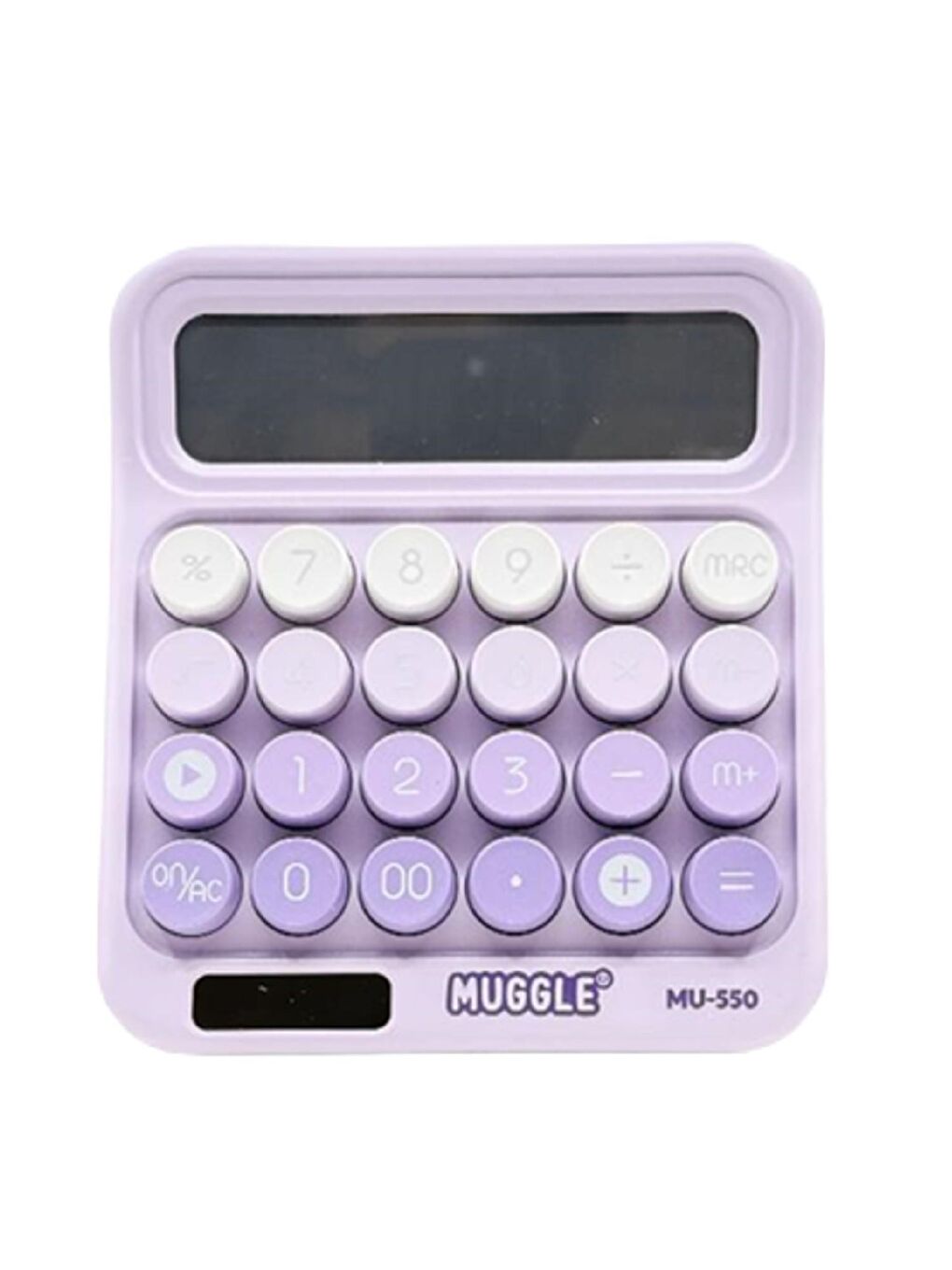 MU-550 Masaüstü 12 Haneli Pilli Hesap Makinesi Mor