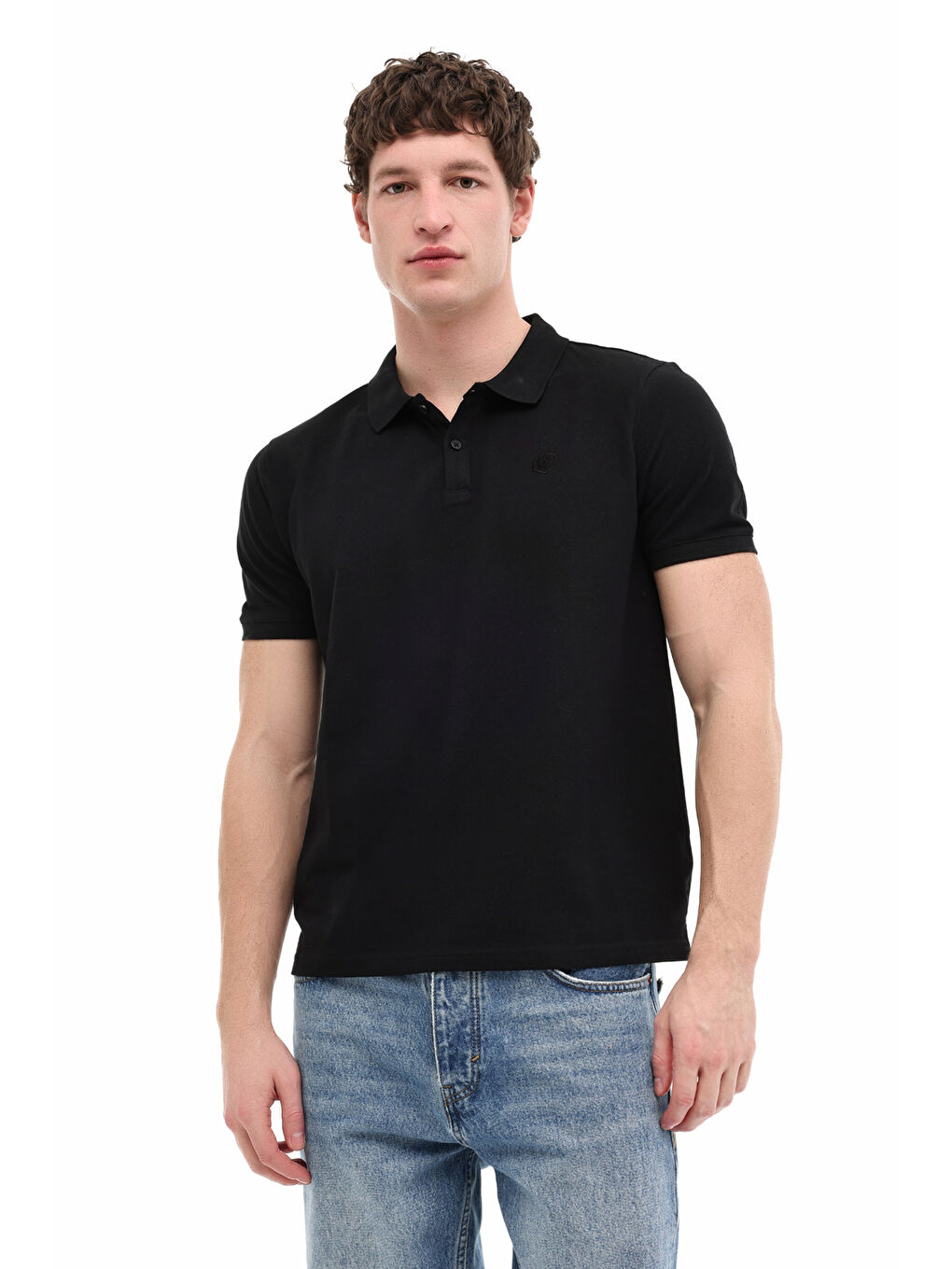 MB CT953 POLO T-SH 6FX Siyah Erkek Kısa Kol T-Shirt