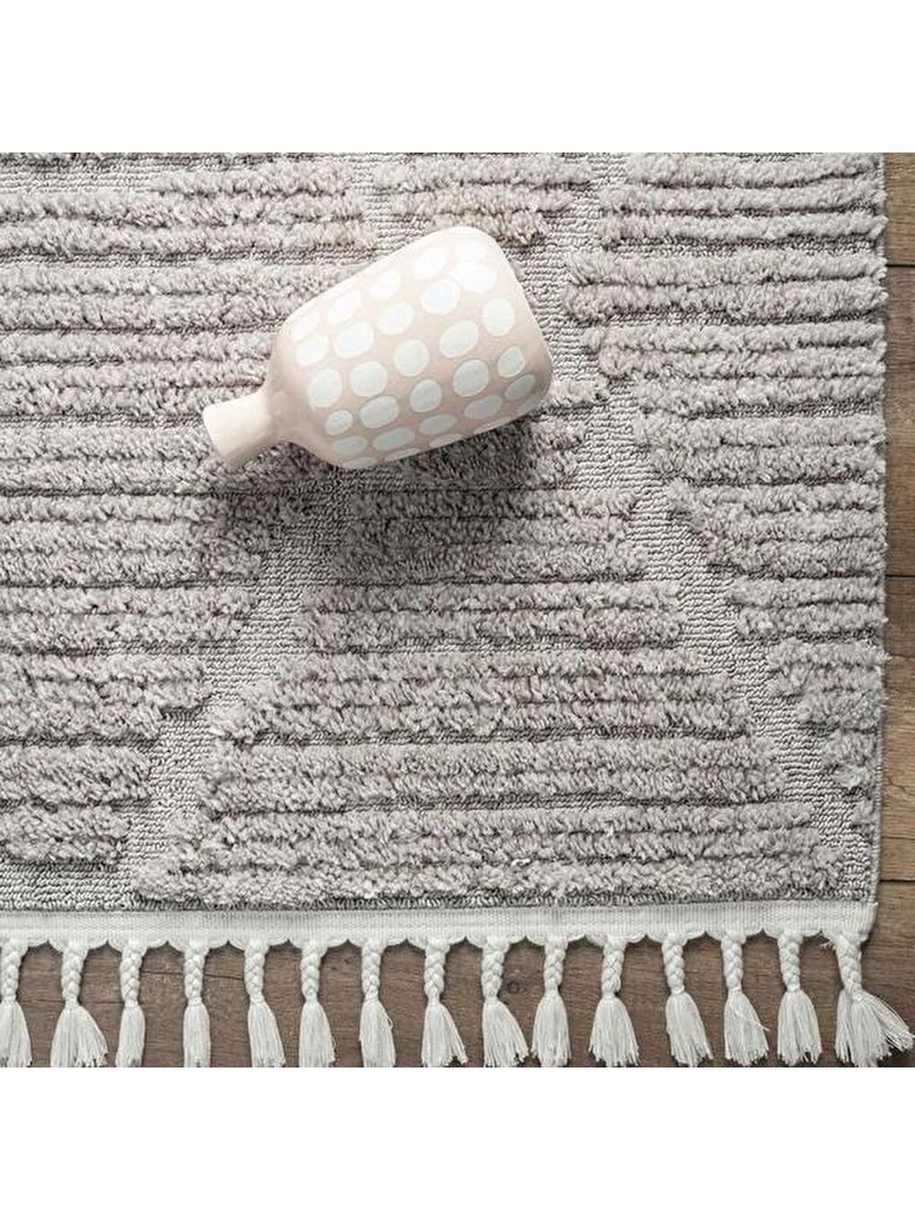 Bilbao Essence Modern İskandinav Desenli Halı - Gri - 160x230 cm-3