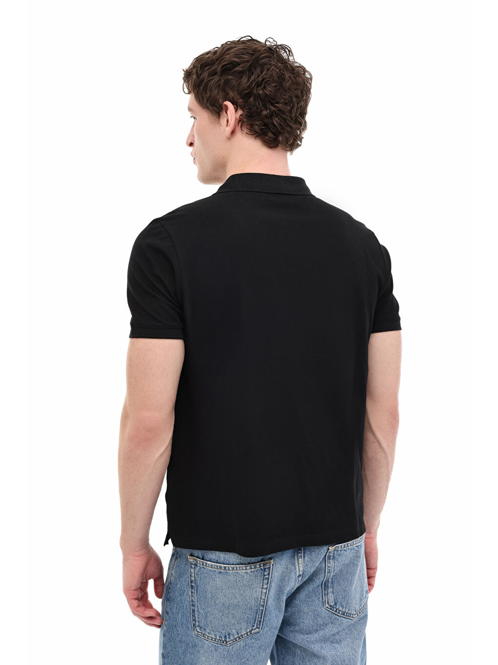 MB CT953 POLO T-SH 6FX Siyah Erkek Kısa Kol T-Shirt-1