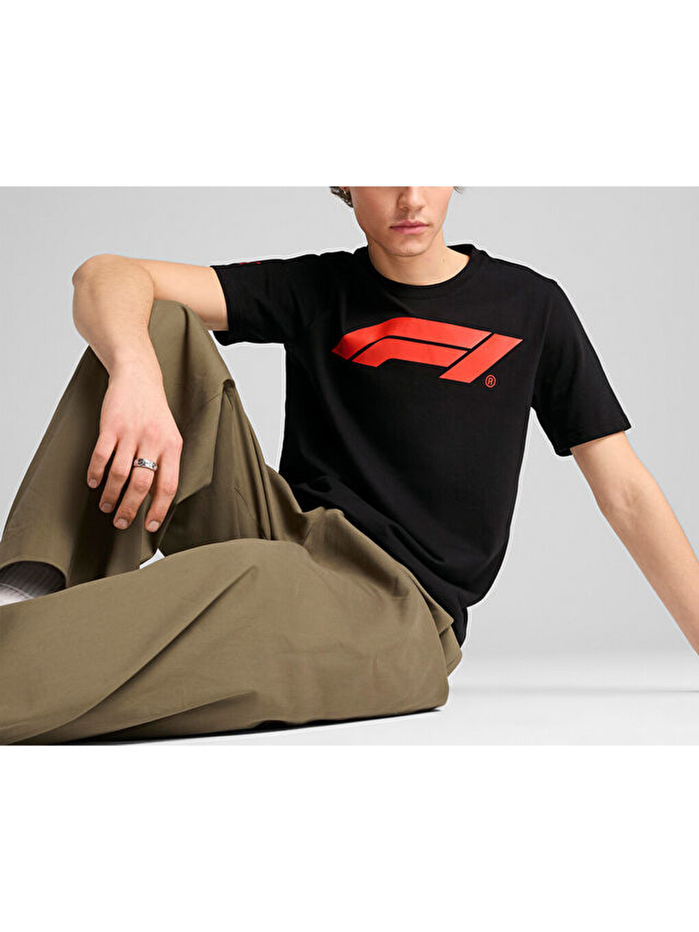 F1 Ess Logo Tee 180g Erkek Günlük Tişört 63326401 Siyah-2