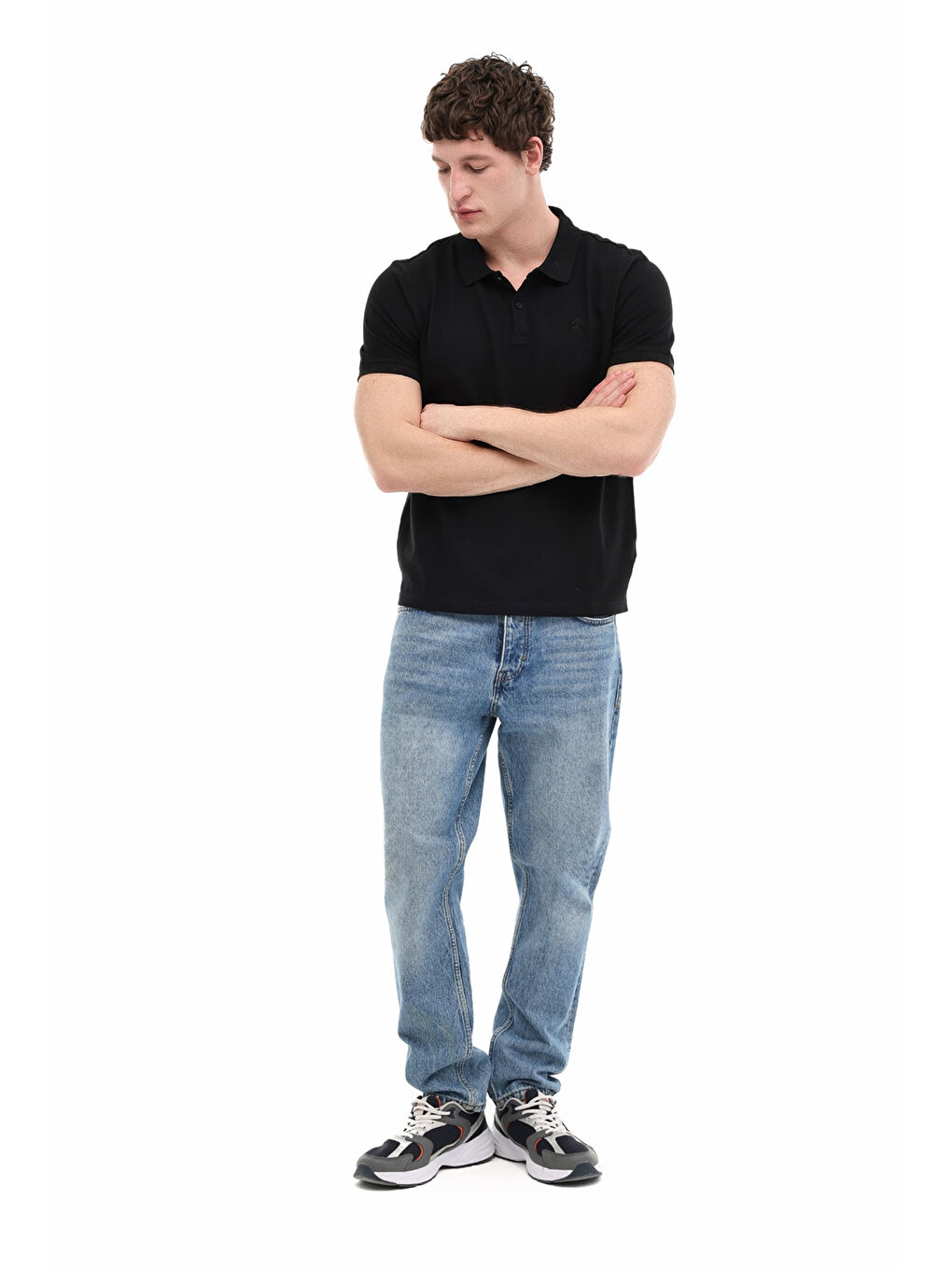 MB CT953 POLO T-SH 6FX Siyah Erkek Kısa Kol T-Shirt-2